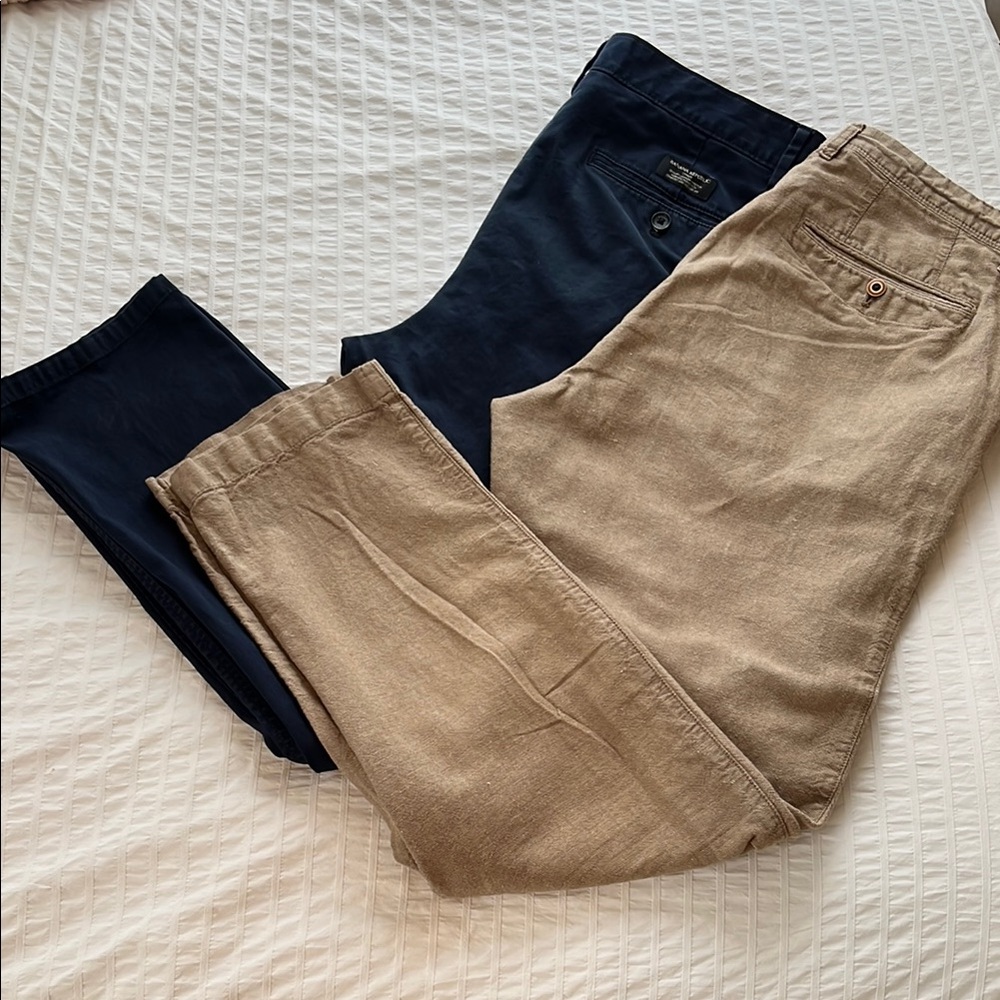 Bundle of Chinos with Relaxed Fit and Straight Leg